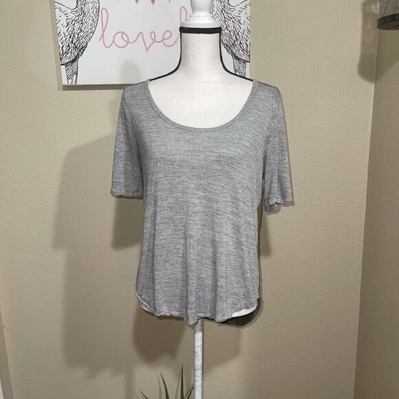Madewell Tee Short Sleeve 2-Tone Gray Green - Picture 1 of 8
